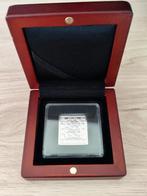 Zilveren postzegel 5 candarins Chinese draak, Ophalen of Verzenden