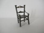 Miniatuur zilveren stoel - gemerkt, Ophalen of Verzenden, Zilver