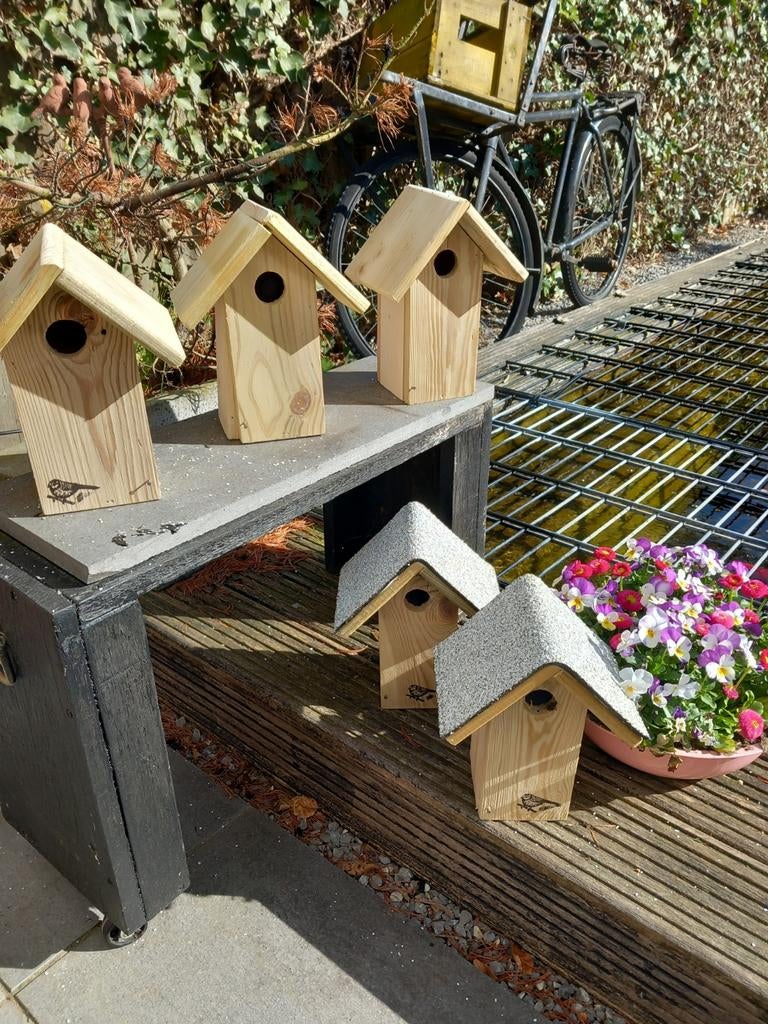 Nestkasjes vogelhuisjes, Ophalen of Verzenden, Nieuw