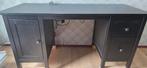 Zwart bureau met opbergruimte - IKEA Hemnes, Ophalen, Gebruikt, Hout, IKEA