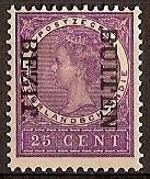 Ned-Indie NVPH nr 94f ongebruikt Buiten Bezit Kopstaand 1908, Postzegels en Munten, Ophalen of Verzenden, Postfris, Nederlands-Indië