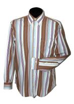 Paul Stuart gestreept overhemd, multicolor, Mt. M, Overige kleuren, Verzenden, Halswijdte 39/40 (M), Zo goed als nieuw