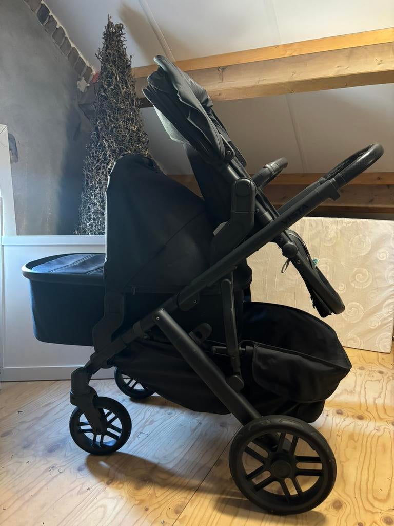 Uppababy Vista V2 Compleet, Ophalen, Zo goed als nieuw, Overige merken, Verstelbare duwstang