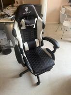 Hicon gaming stoel met voetsteun, Ophalen, Zwart, Nieuw, Gaming bureaustoel