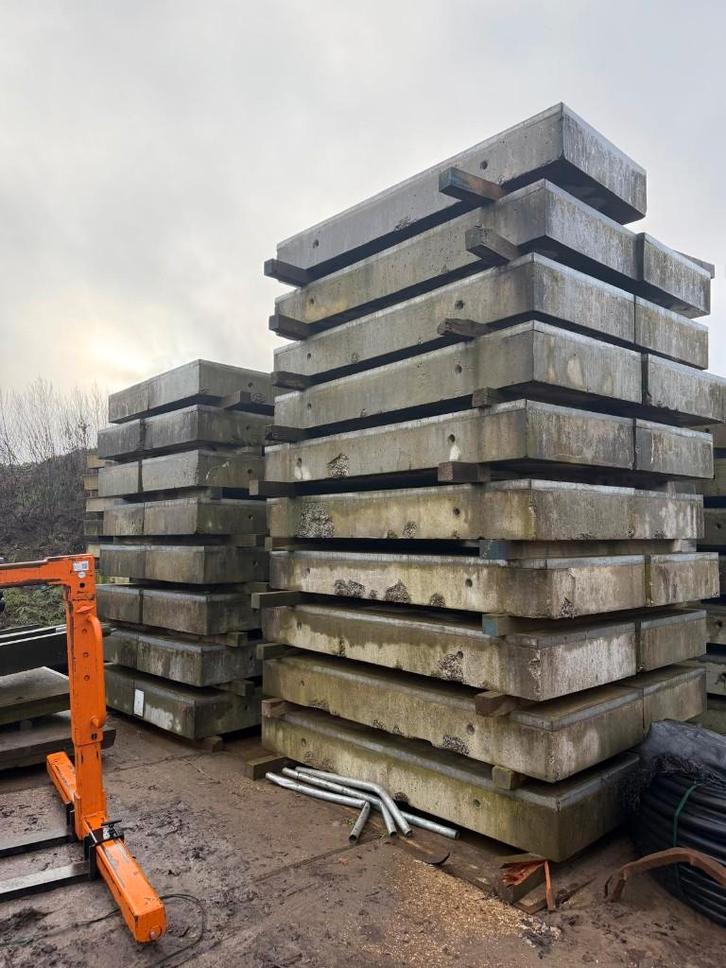 Betonplaten / stelconplaten, Tuin en Terras, Tegels en Klinkers, Gebruikt, Overige typen, Beton, Ophalen