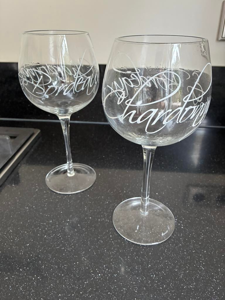 Riviera maison wijnglazen, Verzamelen, Glas en Borrelglaasjes, Ophalen of Verzenden, Zo goed als nieuw, Overige typen