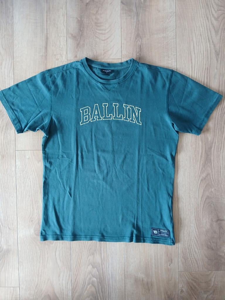 Ballin, tshirt, groen, maat 16, Kinderen en Baby's, Kinderkleding | Maat 176, Ophalen of Verzenden, Zo goed als nieuw, Jongen