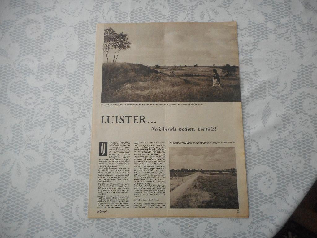 Amsterdam. Spaarndammerdijk. De bodem vertelt. 1958., Ophalen of Verzenden, 1940 tot 1960, Nederland, Knipsel(s)