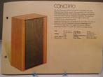 Luidspreker, KEF CONCERTO, Wit, VINTAGE 1971-(#8832), Gebruikt, Minder dan 60 watt, Front, Rear of Stereo speakers, Ophalen