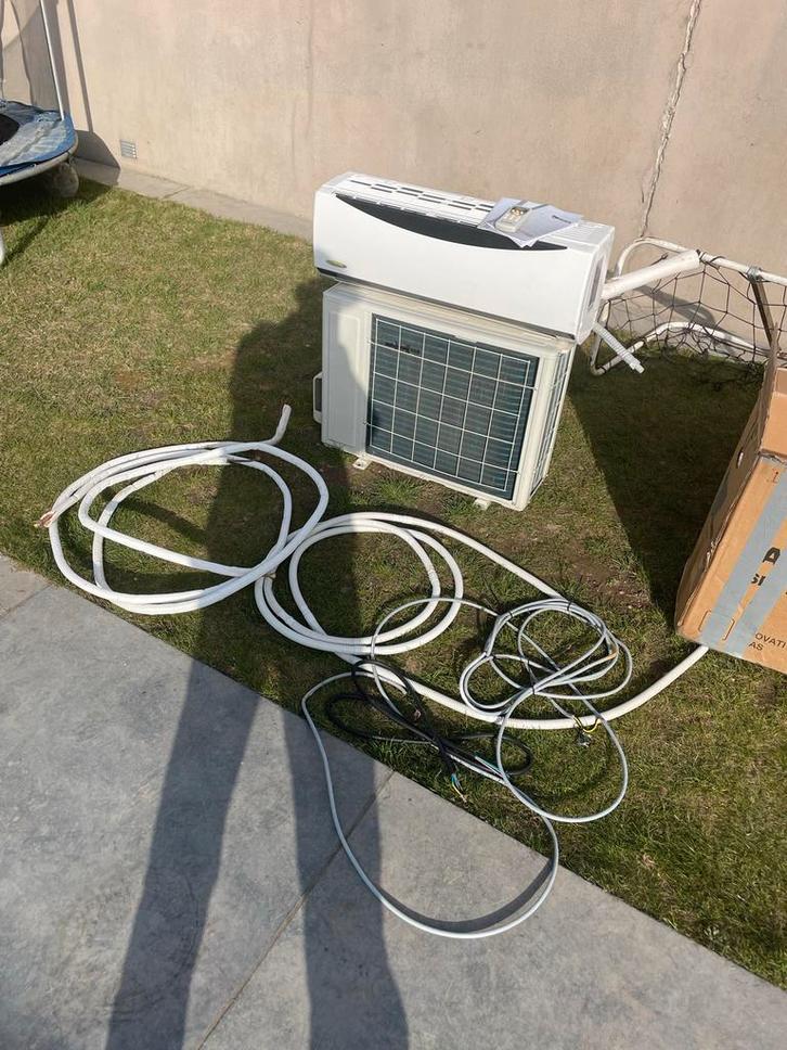 GeraHeating Dual Split Airconditioning lees tekst, Witgoed en Apparatuur, Airco's, Gebruikt, Wandairco, 60 tot 100 m³, 3 snelheden of meer