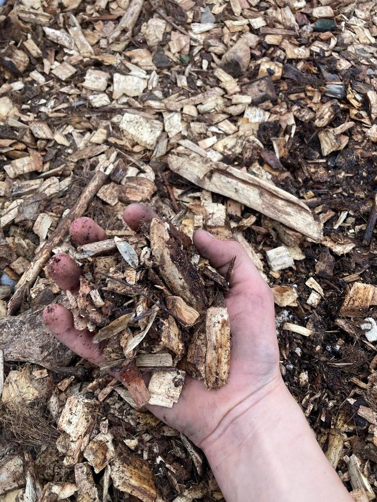 Houtsnippers - Ideaal voor tuin en paden, Ophalen of Verzenden, Gebruikt, Overige typen