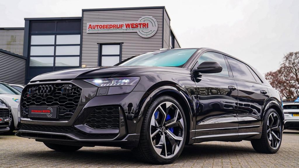 Audi RSQ8 4.0 TFSI RS Q8 Quattro | Massage | Carbon | Alcant, Auto's, Audi, Gebruikt, 600 pk, Zwart, Bedrijf