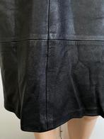 J602 Echt leren rok maat 36/38=S/M leer rokje zwart, Kleding | Dames, Rokken, Zwart, Ophalen of Verzenden, Zo goed als nieuw, Knielengte