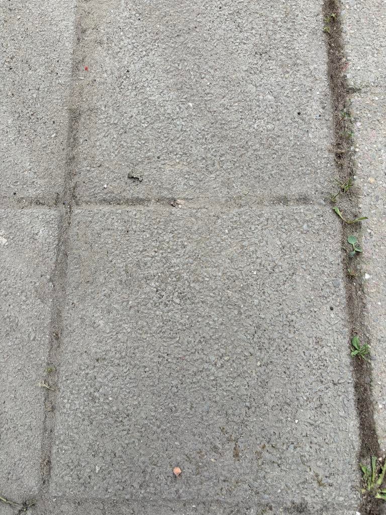 Gratis Rode tegels 30x60 en betonnen stoeptegels 20x20, Tuin en Terras, Tegels en Klinkers, Ophalen, Gebruikt, 10 m² of meer, Beton