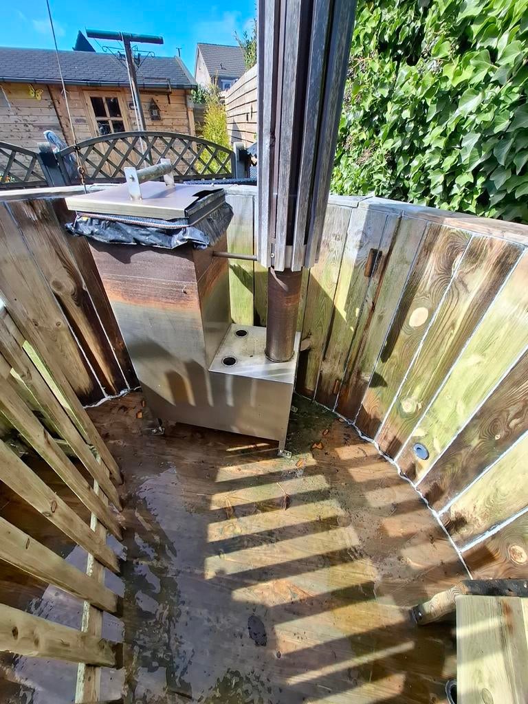 Houtkachel rvs voor hottub of zwembad, Diversen, Ophalen