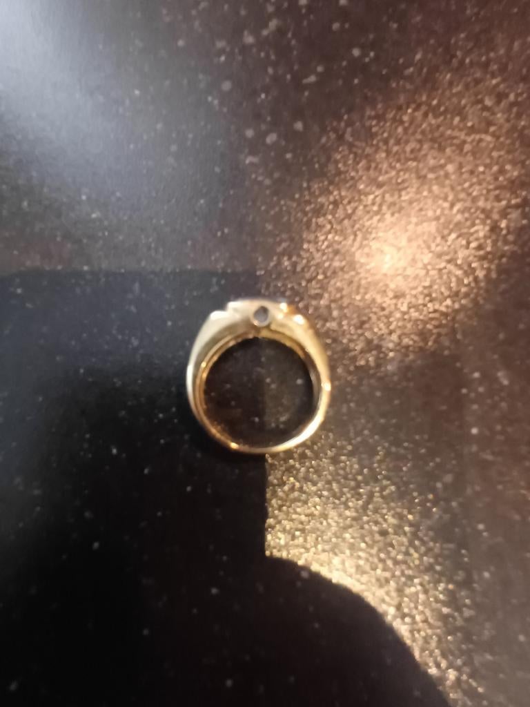 14 karaat gouden ring, Ophalen, Zo goed als nieuw, Goud