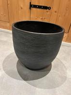 Grote, antracietkleurige bloempot, voor binnen, Ophalen, Rond, Binnen, Zo goed als nieuw
