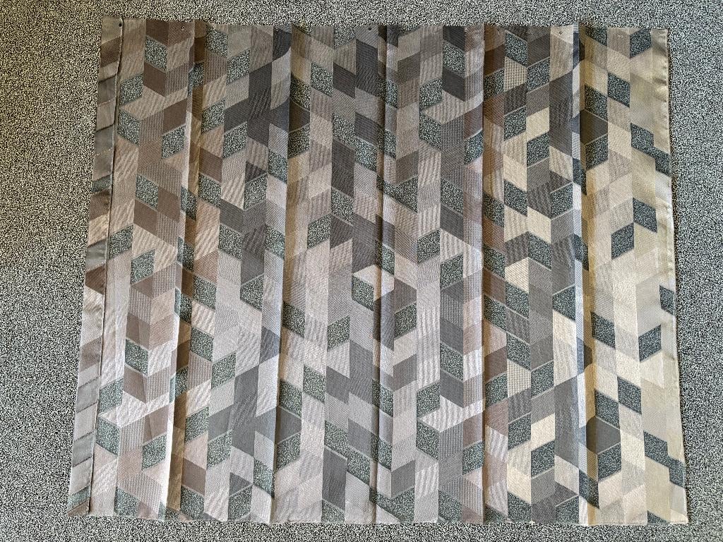 Lap stof Ploeg Stroom 120x95 cm gordijnstof inbetween bruin, Bruin, Ophalen of Verzenden, Zo goed als nieuw, 30 tot 120 cm