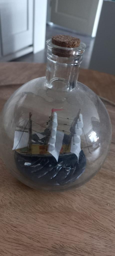 Bootje in glas, Ophalen of Verzenden