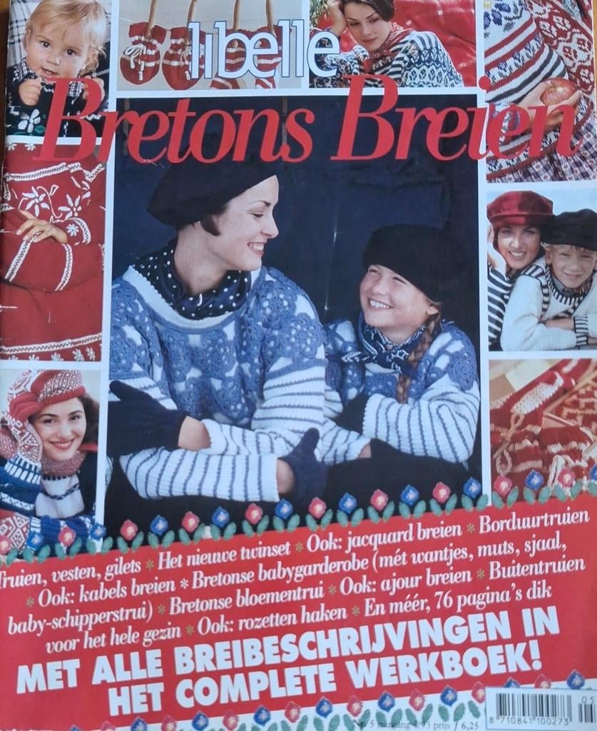 Libelle breiblad Bretons Breien, Hobby en Vrije tijd, Verzenden, Zo goed als nieuw, Breien, Patroon of Boek