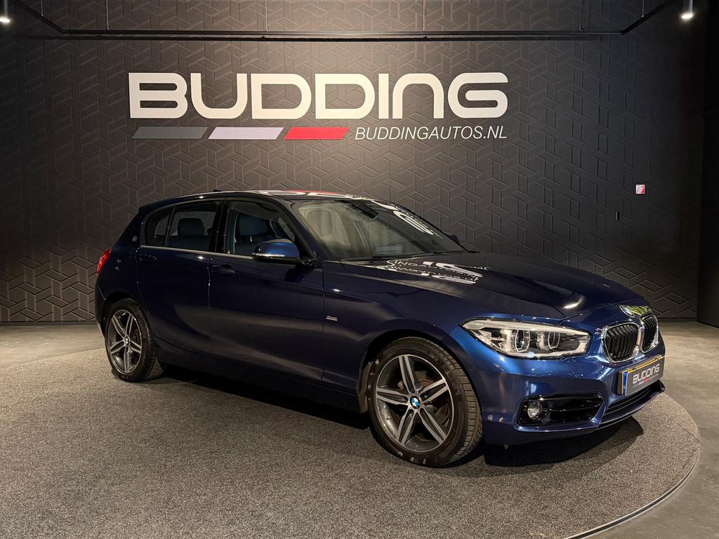BMW 1-serie 118i High Exe | Sport-Line | Leder | Gr Navi | C, Gebruikt, Blauw, Bedrijf, 650 kg