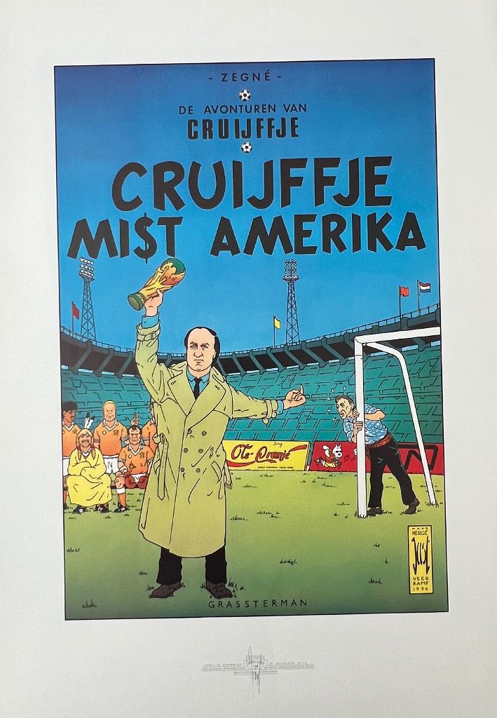 Cruijffje mist Amerika, Boeken, Eén stripboek, Ophalen of Verzenden, Zo goed als nieuw, Joost Veerkamp