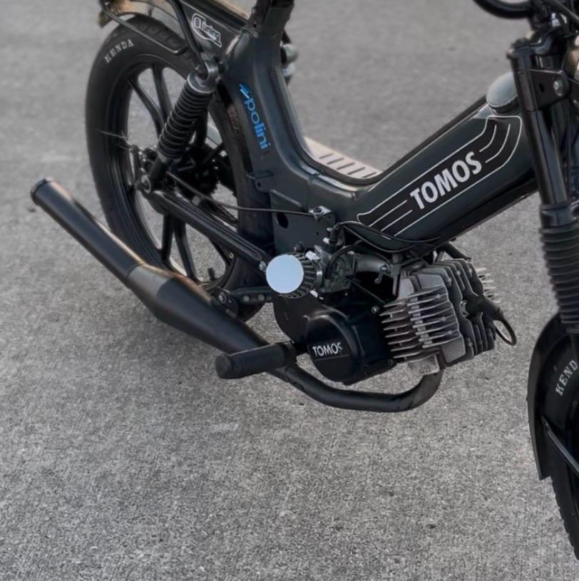 Homoet p4 uitlaat tekoop tomos, Ophalen of Verzenden, Standard