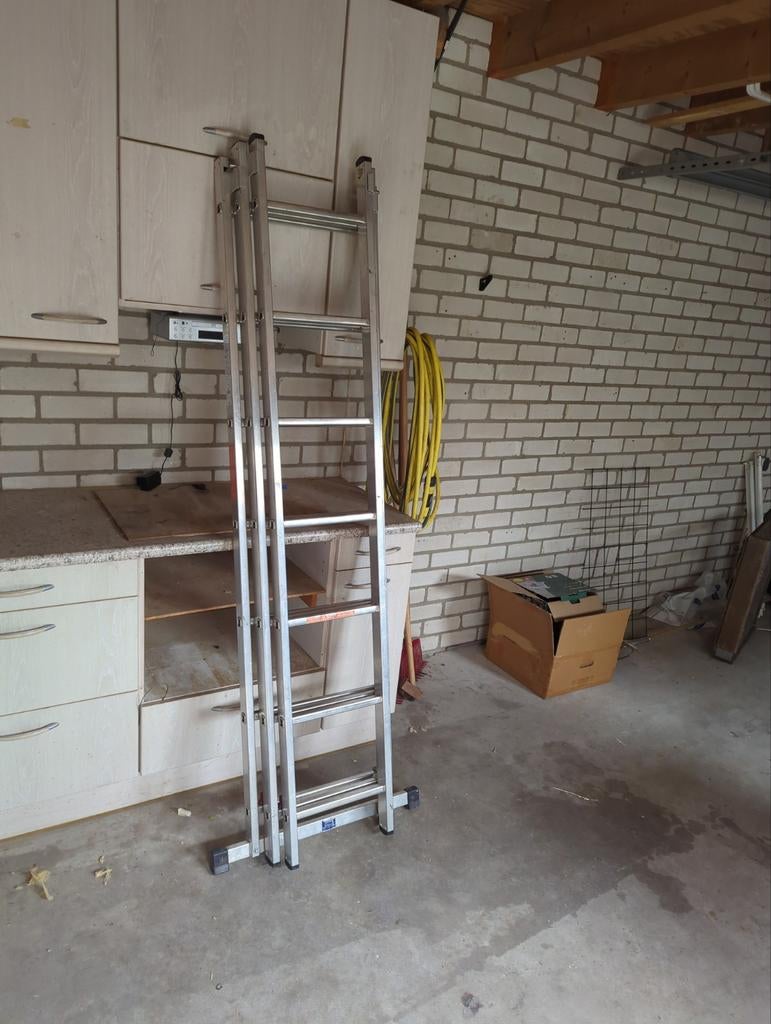 Ladder aluminium, Doe-het-zelf en Verbouw, Ladders en Trappen, Ophalen of Verzenden, 4 meter of meer