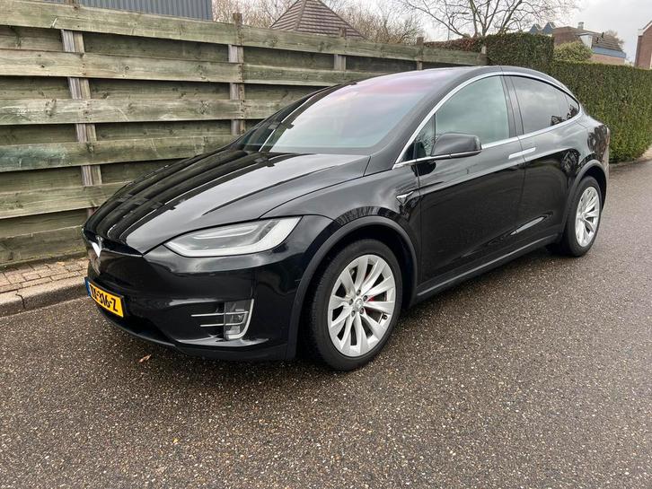 Tesla Model X 100D 2018 Zwart, Auto's, Tesla, Particulier, Model X, 4x4, ABS, Achteruitrijcamera, Adaptieve lichten, Adaptive Cruise Control