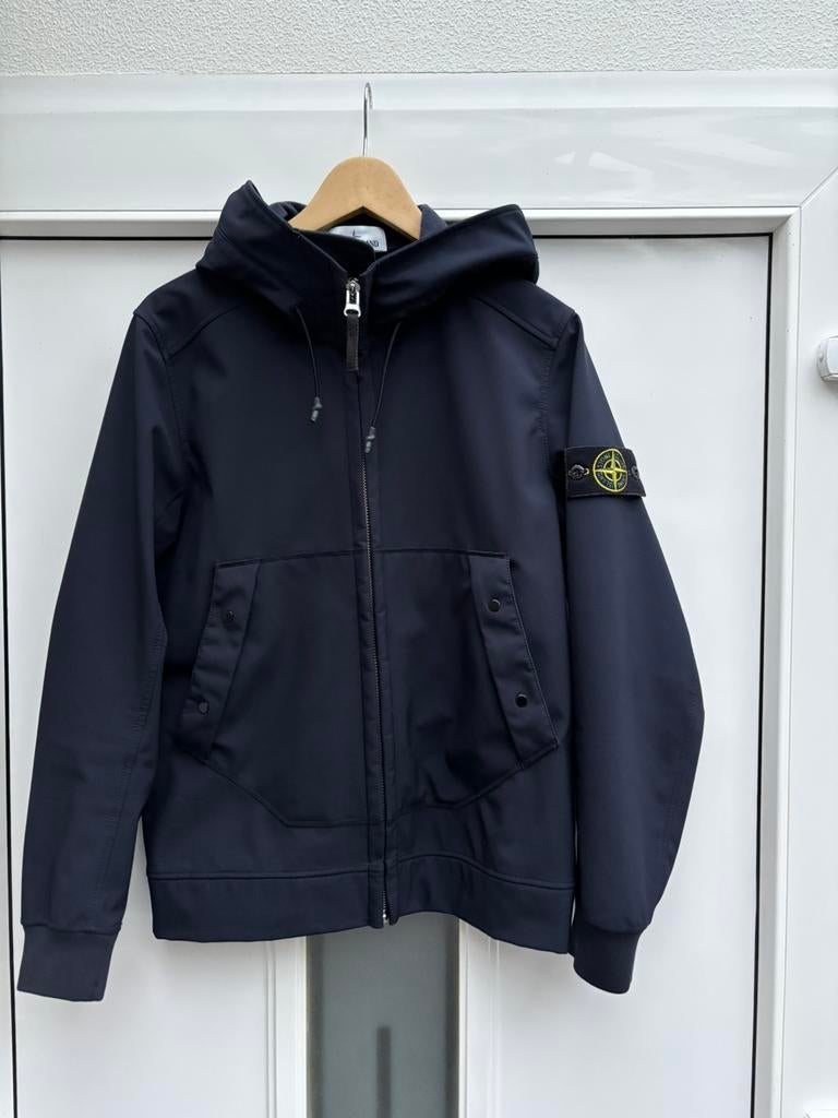 Stone island soft shell jas, Ophalen of Verzenden, Zo goed als nieuw, Blauw