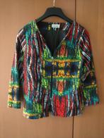 Zeer apart fleurig heerlijk vestjasje LEINS 40-42 snazzeys, Maat 38/40 (M), Overige kleuren, Verzenden, Leins