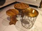 Trio salontafeltjes, Huis en Inrichting, Ophalen, Nieuw, Rechthoekig, Minder dan 55 cm