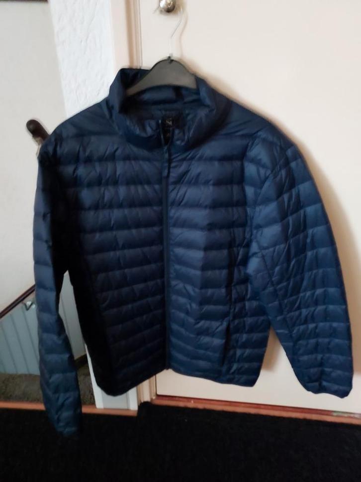 Straight Up Heren Jas Maat L - Zo goed als nieuw, Kleding | Heren, Jassen | Zomer, Zo goed als nieuw, Maat 52/54 (L), Blauw, Ophalen of Verzenden