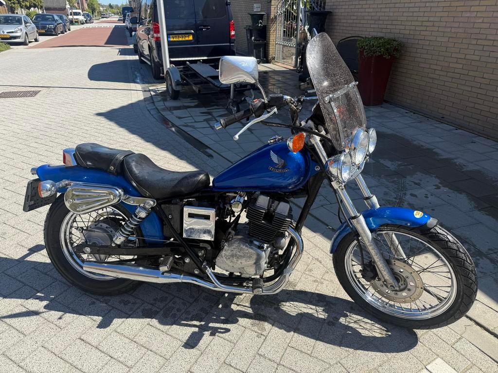 Honda Rebel 250cc - Nette blauwe chopper uit 1989, Motoren, Ophalen