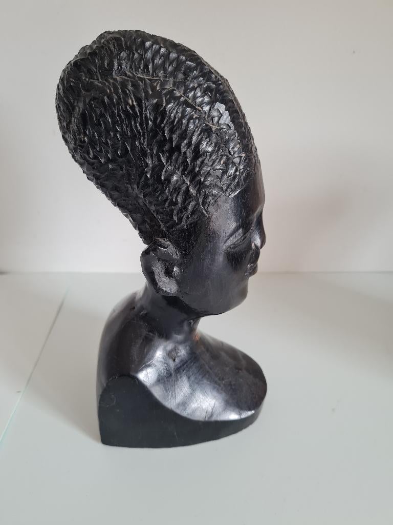 Mooie buste van Afrikaanse vrouw, Antiek en Kunst, Curiosa en Brocante, Ophalen of Verzenden