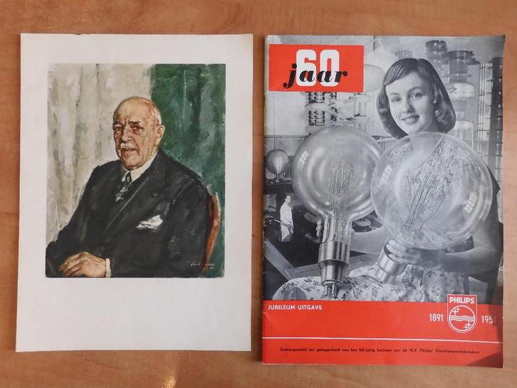 60 jaar Philips Eindhoven 1891-1951 jubileumuitgave, Boeken, Geschiedenis | Stad en Regio, Gelezen, 20e eeuw of later, Ophalen of Verzenden
