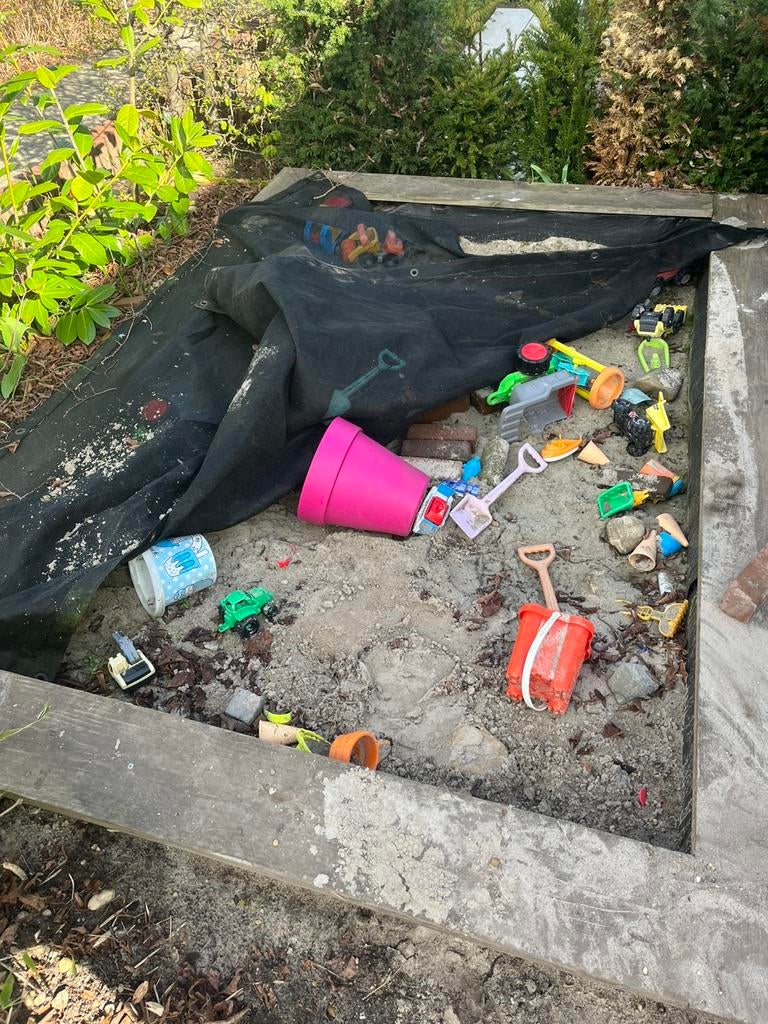 Geel zand / ophoogzand, Tuin en Terras, Zand, Ophalen, Gebruikt, Speelzand