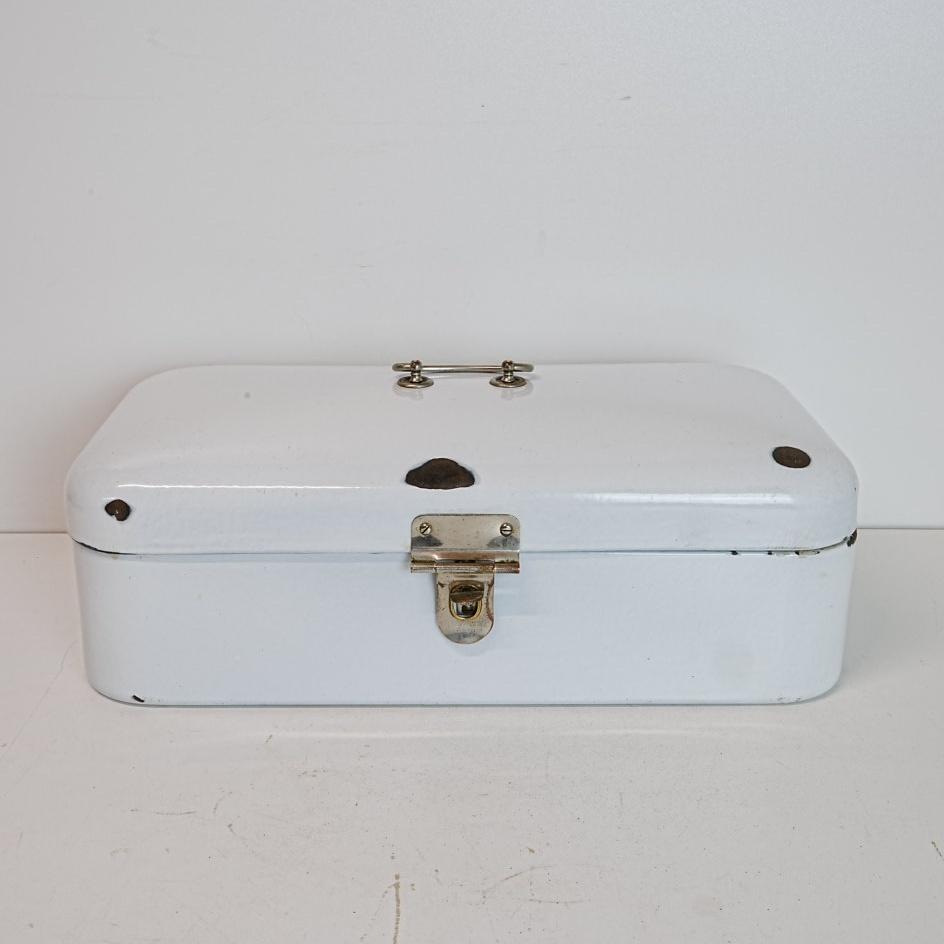 Geëmailleerde Brabantia broodtrommel., Antiek en Kunst, Antiek | Emaille, Ophalen of Verzenden