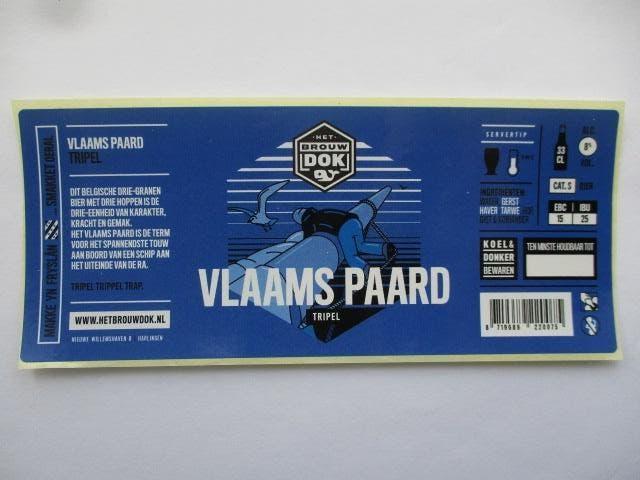 bieretiket Nederland 16- 4 (F17) brouwdok, Ophalen of Verzenden, Nieuw, Overige typen, Overige merken
