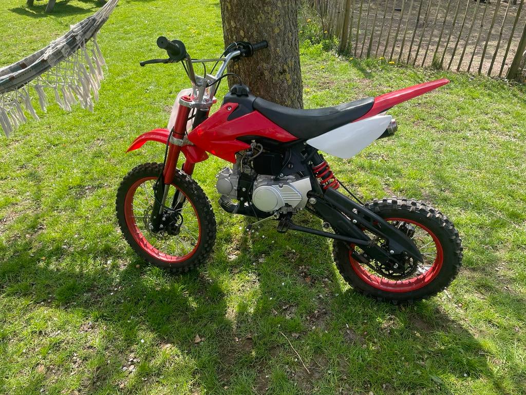 Pitbike 125cc 4 takt rood, Ophalen, Gebruikt, Pitbike