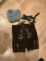 Traditionele Lederhose met geruit overhemd, Maat 48/50 (M), Ophalen of Verzenden, Kleding, Overige thema's