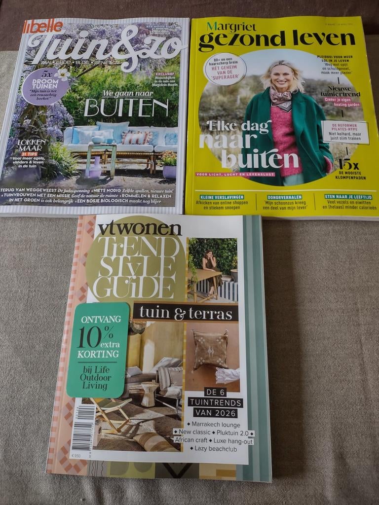 3 recente tijdschriften (ongelezen) tv in in of pk is in o l, Ophalen of Verzenden, Nieuw, Damesbladen