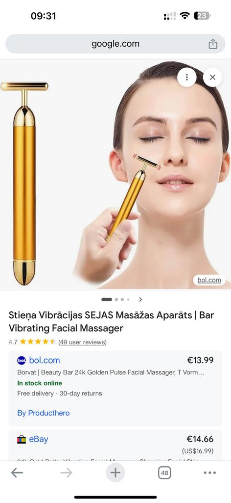 Vibrating facial massager, Ophalen of Verzenden, Nieuw, Apparaat