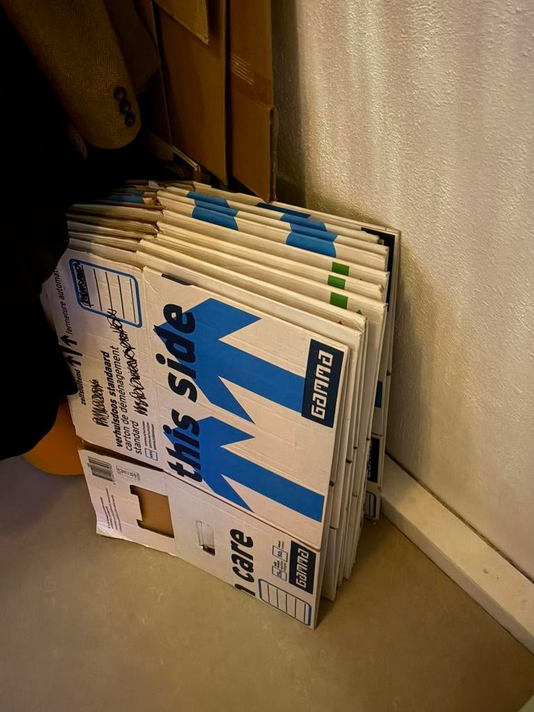 Verhuisdozen - gratis ophalen, Doe-het-zelf en Verbouw, Kratten en Dozen, Ophalen, 50 tot 75 cm, Doos, 35 tot 50 cm