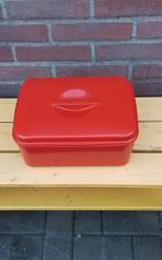 💐VINTAGE BEWAARDOOS - OPBERGDOOS ROOD, Huis en Inrichting, Ophalen of Verzenden, Rood, Schaal