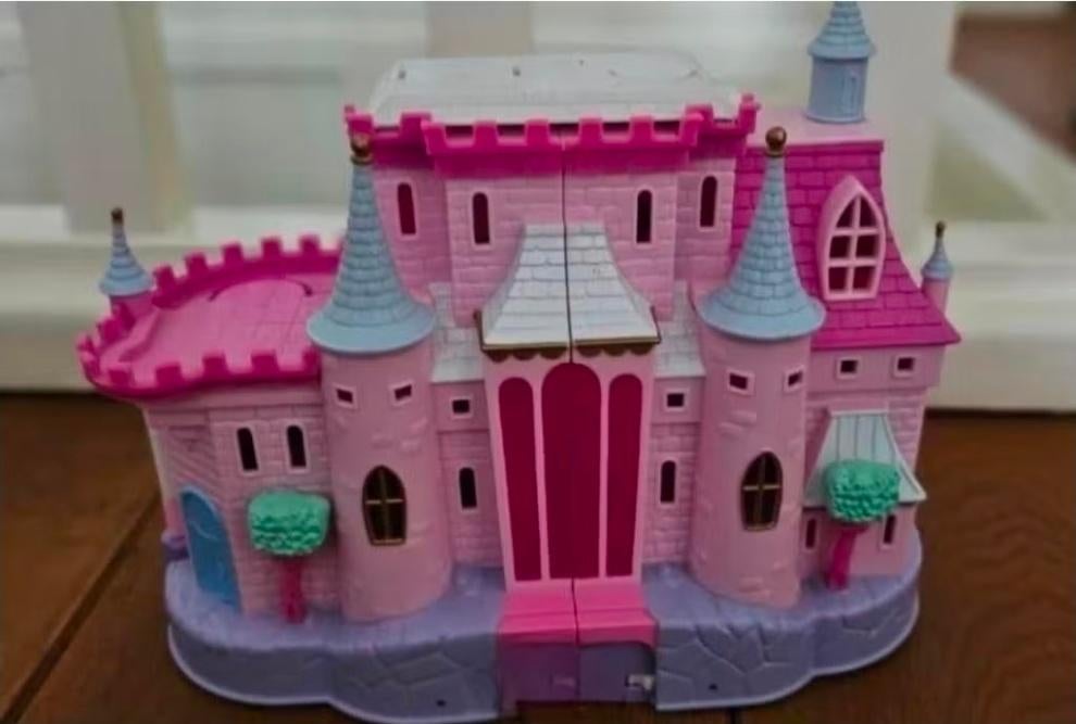 Vintage polly pocket kasteel- Cinderella- Muziek & Licht!, Verzamelen, Ophalen, Gebruikt