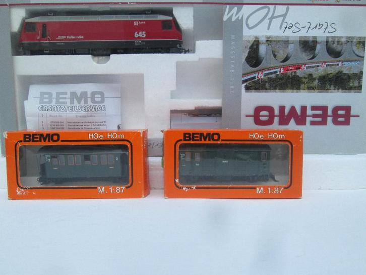 BEMO Glacier Lock 645, goederen wagons HO, Hobby en Vrije tijd, Modeltreinen | H0, Nieuw, Locomotief, Gelijkstroom, Analoog, Ophalen of Verzenden