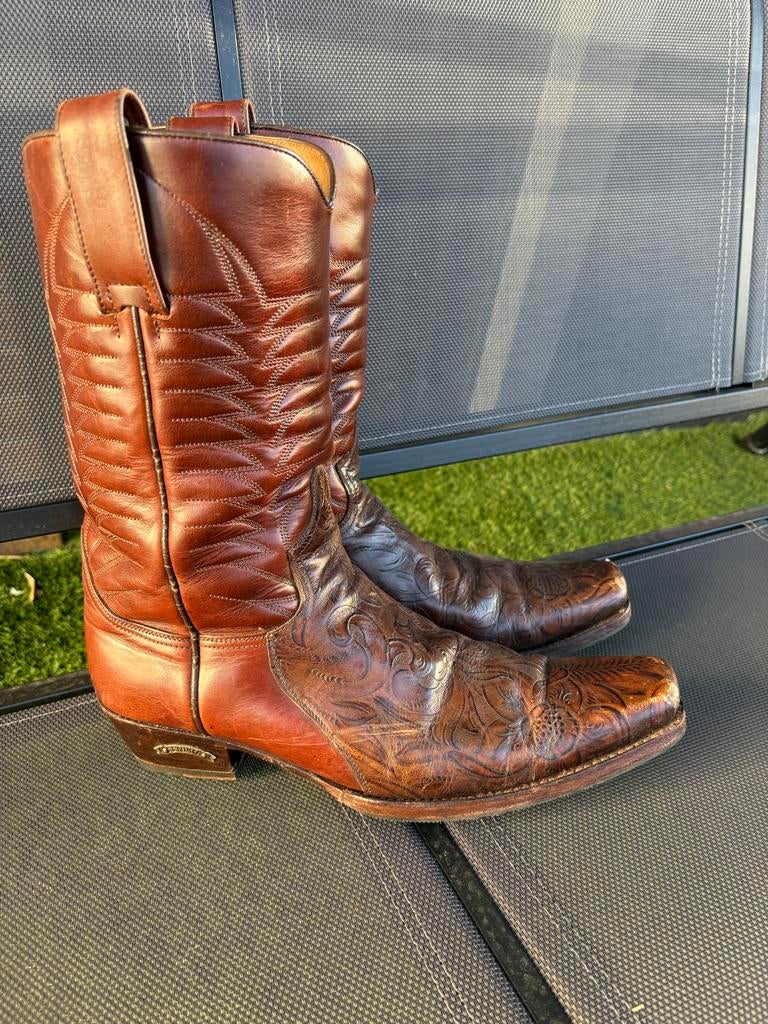 Prachtige vintage Sendra laarzen, Ophalen of Verzenden, Gedragen, Bruin, Boots