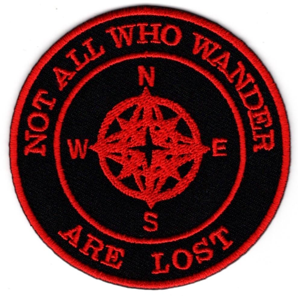 Kompas Wanders stoffen opstrijk patch embleem #1, Verzenden, Nieuw, Shirt