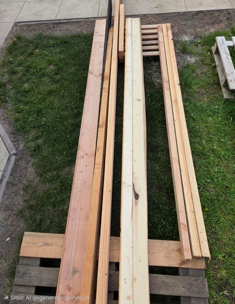 Douglas hout, Ophalen, Nieuw, 250 cm of meer, Planken